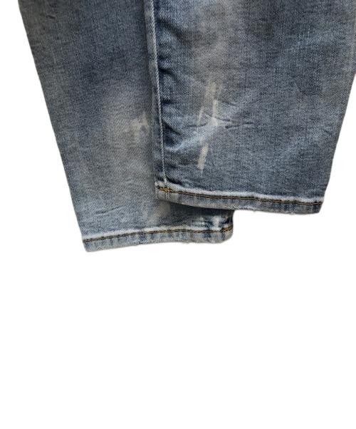 DSQUARED2（ディースクエアード）DSQUARED2 (ディースクエアード) SKATER JEAN/ブリーチデニムパンツ インディゴ サイズ:48の古着・服飾アイテム