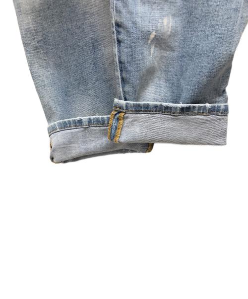 DSQUARED2（ディースクエアード）DSQUARED2 (ディースクエアード) SKATER JEAN/ブリーチデニムパンツ インディゴ サイズ:48の古着・服飾アイテム