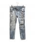 DSQUARED2（ディースクエアード）の古着「SKATER JEAN/ブリーチデニムパンツ」｜インディゴ