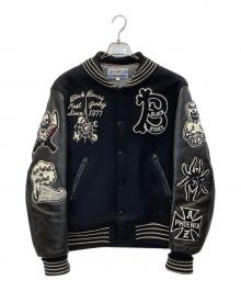 whitesville×BACK BONE（ホワイツビル×バックボーン）の古着「スタジャン」｜ブラック