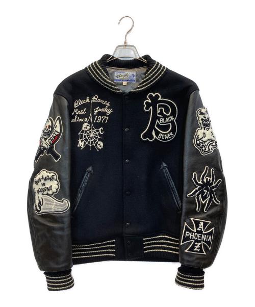 whitesville（ホワイツビル）whitesville (ホワイツビル) BACK BONE (バックボーン) スタジャン ブラック サイズ:40の古着・服飾アイテム