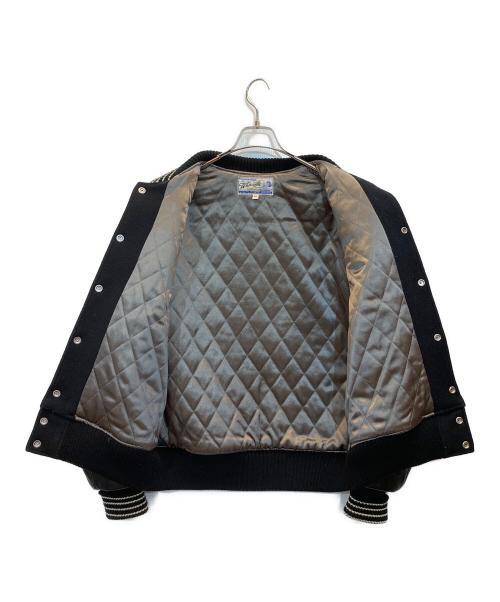 whitesville（ホワイツビル）whitesville (ホワイツビル) BACK BONE (バックボーン) スタジャン ブラック サイズ:40の古着・服飾アイテム