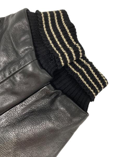 whitesville（ホワイツビル）whitesville (ホワイツビル) BACK BONE (バックボーン) スタジャン ブラック サイズ:40の古着・服飾アイテム