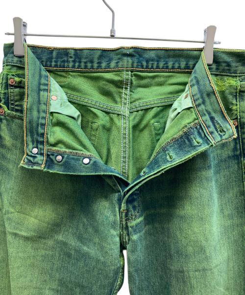 LEVI'S（リーバイス）LEVI'S (リーバイス) 501 ダメージデニムパンツ グリーン サイズ:W34　L34の古着・服飾アイテム