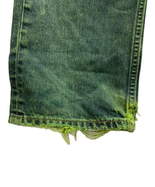 LEVI'S（リーバイス）LEVI'S (リーバイス) 501 ダメージデニムパンツ グリーン サイズ:W34　L34の古着・服飾アイテム