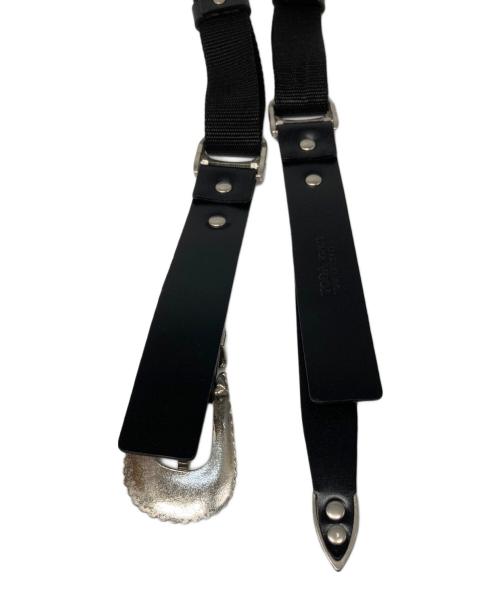 TOGA VIRILIS（トーガ ビリリース）TOGA VIRILIS (トーガ ビリリース) Leather Nylon Belt With Keyring ブラックの古着・服飾アイテム