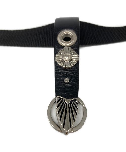 TOGA VIRILIS（トーガ ビリリース）TOGA VIRILIS (トーガ ビリリース) Leather Nylon Belt With Keyring ブラックの古着・服飾アイテム