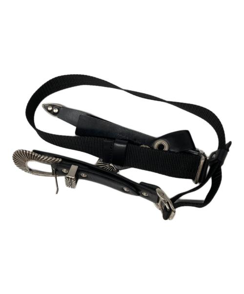 TOGA VIRILIS（トーガ ビリリース）TOGA VIRILIS (トーガ ビリリース) Leather Nylon Belt With Keyring ブラックの古着・服飾アイテム