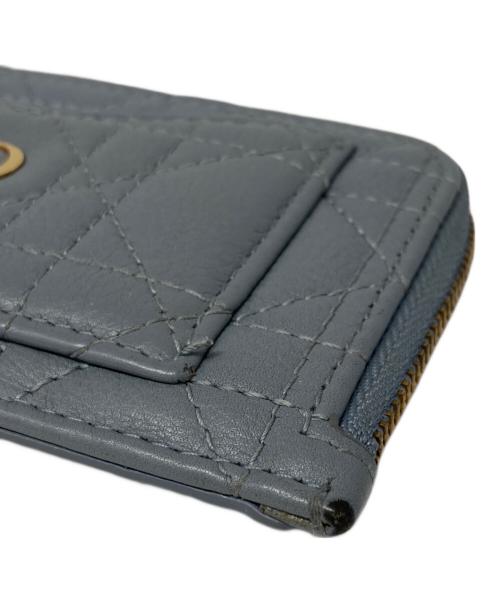 Christian Dior（クリスチャン ディオール）Christian Dior (クリスチャン ディオール) Cosmosジップカードホルダー ブルーの古着・服飾アイテム