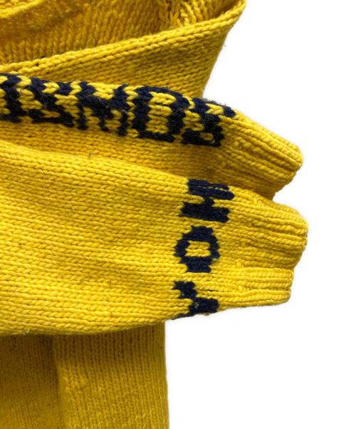 Yohji Yamamoto pour homme（ヨウジヤマモト プールオム）Yohji Yamamoto pour homme (ヨウジヤマモト プールオム) ウルトラマンコラボクルーネックニット イエロー サイズ:3の古着・服飾アイテム