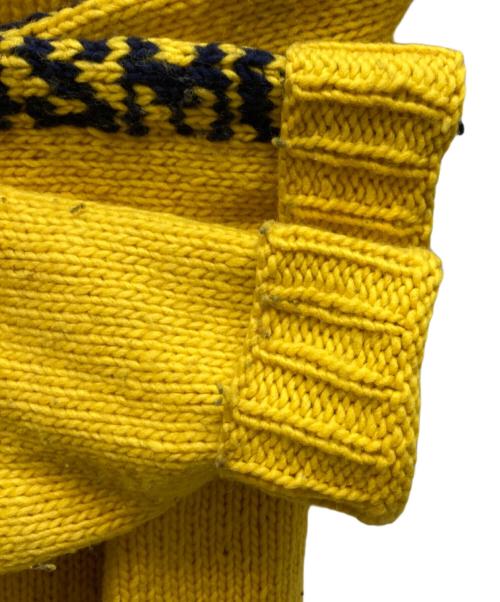 Yohji Yamamoto pour homme（ヨウジヤマモト プールオム）Yohji Yamamoto pour homme (ヨウジヤマモト プールオム) ウルトラマンコラボクルーネックニット イエロー サイズ:3の古着・服飾アイテム