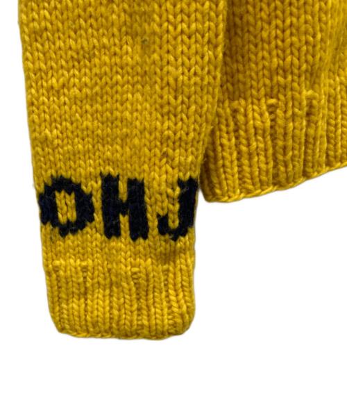 Yohji Yamamoto pour homme（ヨウジヤマモト プールオム）Yohji Yamamoto pour homme (ヨウジヤマモト プールオム) ウルトラマンコラボクルーネックニット イエロー サイズ:3の古着・服飾アイテム