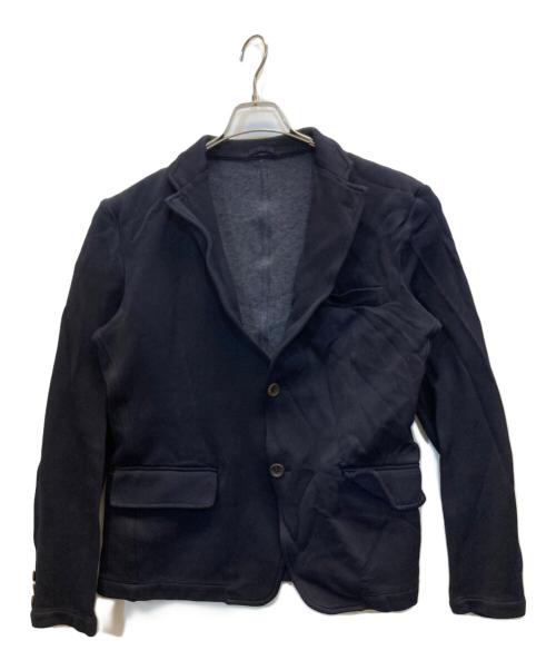 COMME des GARCONS HOMME（コムデギャルソン オム）COMME des GARCONS HOMME (コムデギャルソン オム) 製品染めポリ縮絨テーラードジャケット ネイビー サイズ:Mの古着・服飾アイテム