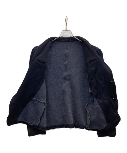 COMME des GARCONS HOMME（コムデギャルソン オム）COMME des GARCONS HOMME (コムデギャルソン オム) 製品染めポリ縮絨テーラードジャケット ネイビー サイズ:Mの古着・服飾アイテム
