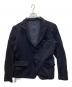COMME des GARCONS HOMME（コムデギャルソン オム）の古着「製品染めポリ縮絨テーラードジャケット」｜ネイビー