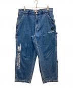 Aape BY A BATHING APEエーエイプ バイ アベイシングエイプ）の古着「ペインターデニムパンツ」｜インディゴ