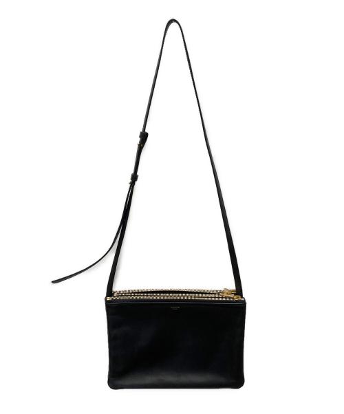 CELINE（セリーヌ）CELINE (セリーヌ) トリオショルダーバッグ ブラックの古着・服飾アイテム