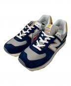 NEW BALANCEニューバランス）の古着「574ローカットスニーカー」｜ネイビー
