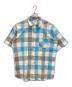 SUGAR CANE（シュガーケーン）の古着「S/Sチェックシャツ」｜ブルー