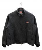 DANTONダントン）の古着「スタンドカラー ウールパイル フリースジャケット」｜グレー