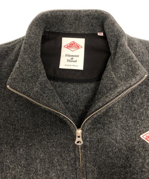 DANTON（ダントン）DANTON (ダントン) スタンドカラー ウールパイル フリースジャケット グレー サイズ:40の古着・服飾アイテム