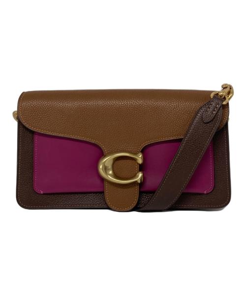 COACH（コーチ）COACH (コーチ) タビーカラーブロックショルダーバッグ ブラウンの古着・服飾アイテム