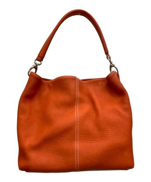 CELLERINI（チェレリーニ）CELLERINI (チェレリーニ) レザーバッグ オレンジの古着・服飾アイテム