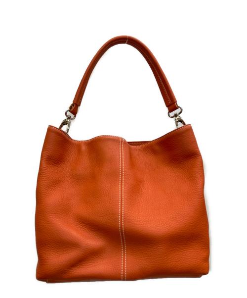 CELLERINI（チェレリーニ）CELLERINI (チェレリーニ) レザーバッグ オレンジの古着・服飾アイテム