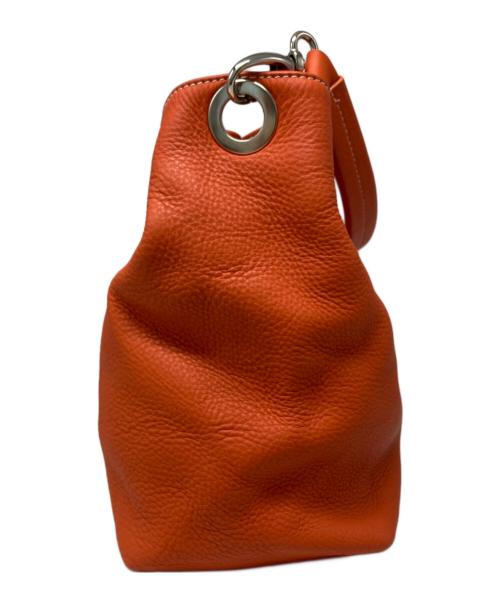 CELLERINI（チェレリーニ）CELLERINI (チェレリーニ) レザーバッグ オレンジの古着・服飾アイテム