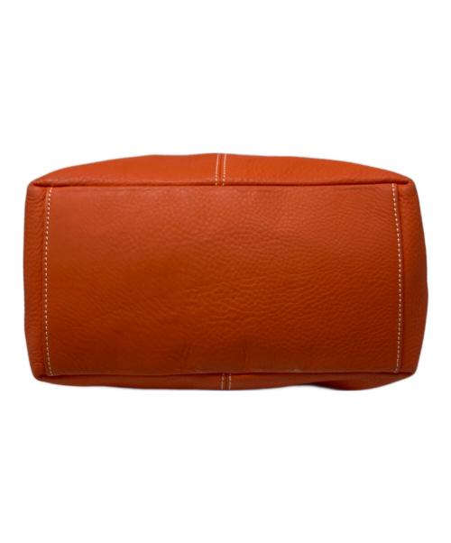 CELLERINI（チェレリーニ）CELLERINI (チェレリーニ) レザーバッグ オレンジの古着・服飾アイテム