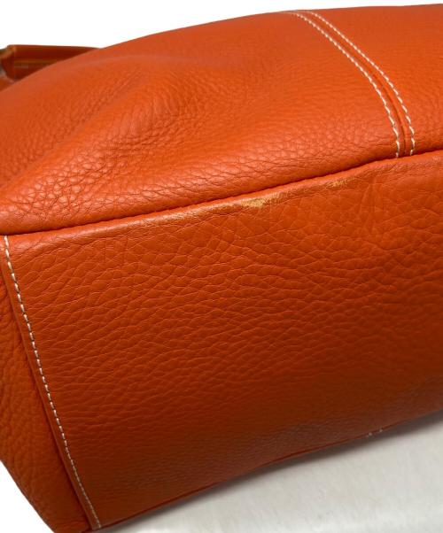 CELLERINI（チェレリーニ）CELLERINI (チェレリーニ) レザーバッグ オレンジの古着・服飾アイテム