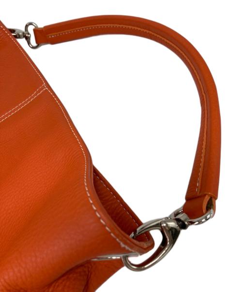CELLERINI（チェレリーニ）CELLERINI (チェレリーニ) レザーバッグ オレンジの古着・服飾アイテム