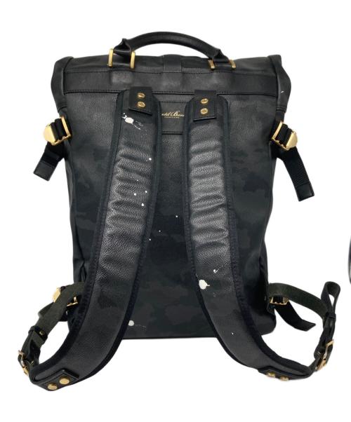 Gentil Bandit（ジャンティバンティ）Gentil Bandit (ジャンティバンティ) ペイント加工レザーバックパック ブラックの古着・服飾アイテム