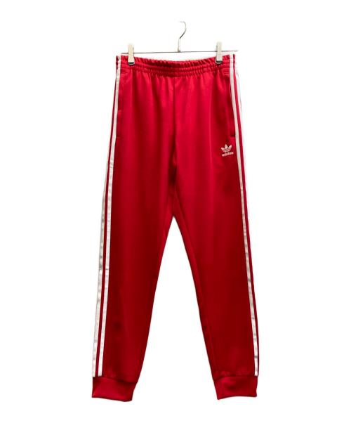 adidas（アディダス）adidas (アディダス) トラックパンツ レッド サイズ:Lの古着・服飾アイテム