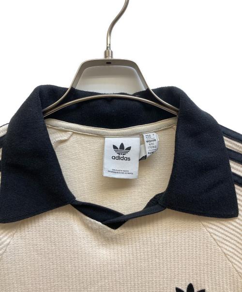 adidas Originals（アディダスオリジナル）adidas Originals (アディダスオリジナル) Adicolor Classics ワッフルポロシャツ ベージュ サイズ:XSの古着・服飾アイテム