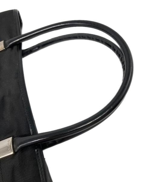 GUCCI（グッチ）GUCCI (グッチ) ナイロントートバッグ ブラックの古着・服飾アイテム