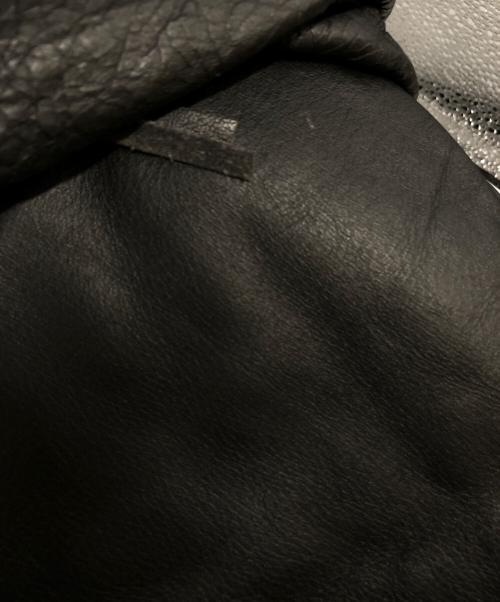 EDGE（エッジ）EDGE (エッジ) ダブルライダースジャケット ブラック サイズ:46の古着・服飾アイテム