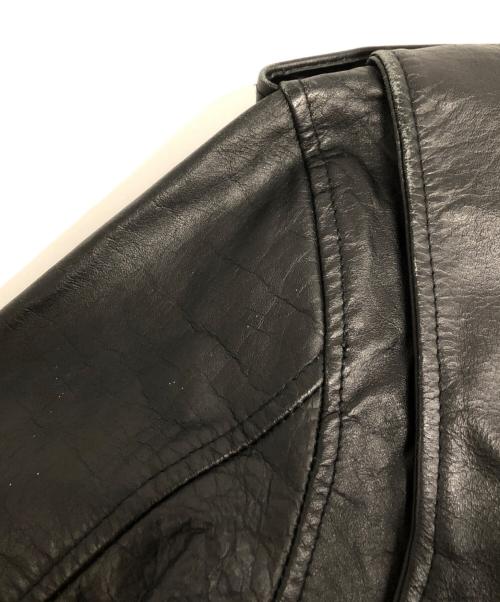 EDGE（エッジ）EDGE (エッジ) ダブルライダースジャケット ブラック サイズ:46の古着・服飾アイテム