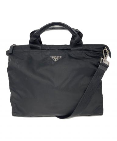 中古・古着通販】PRADA (プラダ) ナイロンショルダーバッグ ブラック