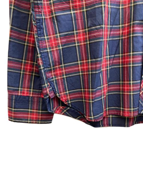 FRED PERRY（フレッドペリー）FRED PERRY (フレッドペリー) ボタンダウンシャツ ネイビー×レッド サイズ:38の古着・服飾アイテム