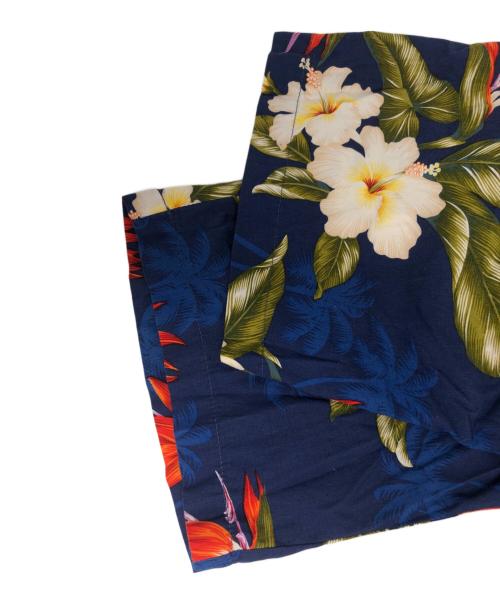 Engineered Garments（エンジニアドガーメンツ）Engineered Garments (エンジニアードガーメンツ) 花柄ハーフパンツ ブルー サイズ:W32の古着・服飾アイテム