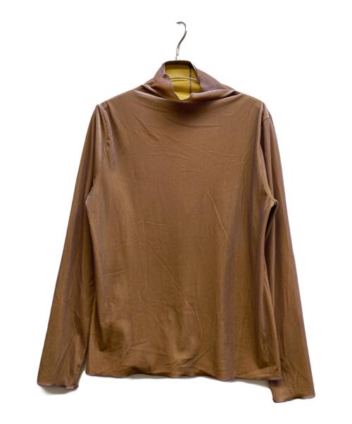 Ameri（アメリ）AMERI (アメリ) ベロアカットソー ブラウン サイズ:Fの古着・服飾アイテム