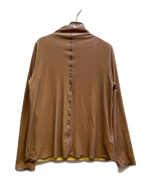 Ameri（アメリ）AMERI (アメリ) ベロアカットソー ブラウン サイズ:Fの古着・服飾アイテム