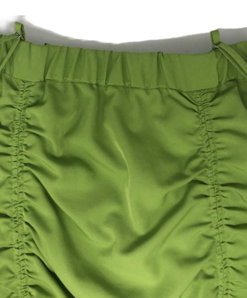 Ameri（アメリ）Ameri (アメリ) VERTICAL GATHER SUSPENDER SKIRT グリーン サイズ:Mの古着・服飾アイテム