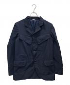 COMME des GARCONS HOMME DEUXコムデギャルソン オム ドゥ）の古着「25SS ポリ縮多重ポケットテーラードジャケット」｜ネイビー