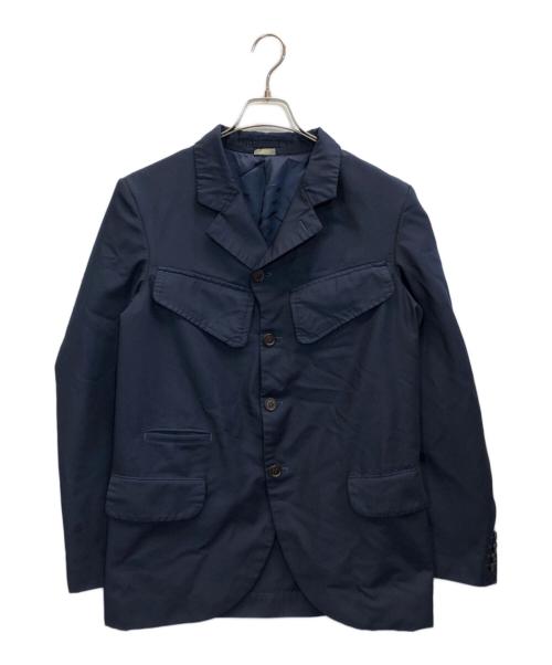 COMME des GARCONS HOMME DEUX（コムデギャルソン オム ドゥ）COMME des GARCONS HOMME DEUX (コムデギャルソン オム ドゥ) 25SS ポリ縮多重ポケットテーラードジャケット ネイビー サイズ:Ⅿの古着・服飾アイテム