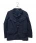 COMME des GARCONS HOMME DEUX（コムデギャルソン オム ドゥ）の古着「25SS ポリ縮多重ポケットテーラードジャケット」｜ネイビー
