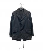 COMME des GARCONS HOMME DEUXコムデギャルソン オム ドゥ）の古着「25SS エステルヘリンボンカラーストライプジャケット」｜グレー