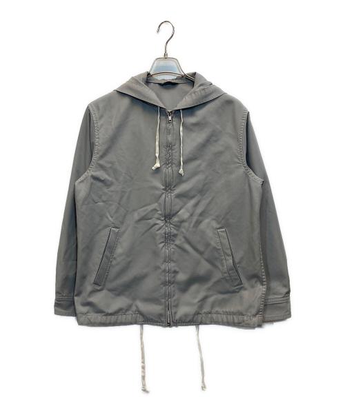 COMME des GARCONS HOMME DEUX（コムデギャルソン オム ドゥ）COMME des GARCONS HOMME DEUX (コムデギャルソン オム ドゥ) 25SS ポリ縮ジップアップパーカー グレー サイズ:Ⅿの古着・服飾アイテム