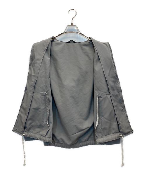 COMME des GARCONS HOMME DEUX（コムデギャルソン オム ドゥ）COMME des GARCONS HOMME DEUX (コムデギャルソン オム ドゥ) 25SS ポリ縮ジップアップパーカー グレー サイズ:Ⅿの古着・服飾アイテム